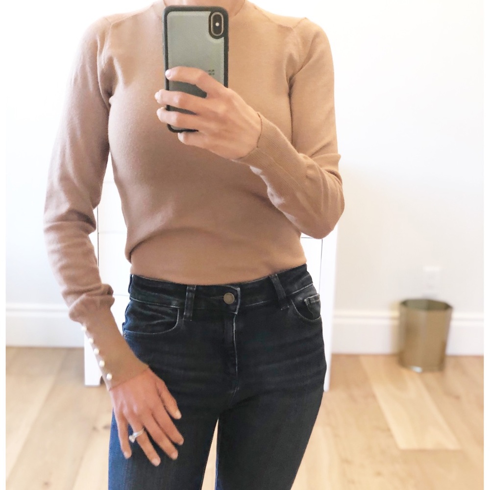 PARK CITY Camel Long Sleeve Knit Top - Picture 4 of 8